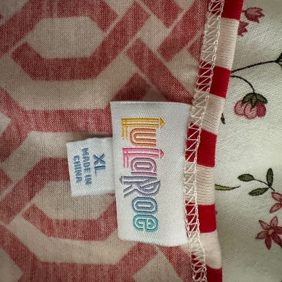 LulaRoe Red and White Dani Tank Dress - Picture 3 of 3